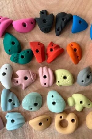 White Tech Premium Rock Climbing Holds for Kids, Adult Climbing Holds (Designed in Germany)